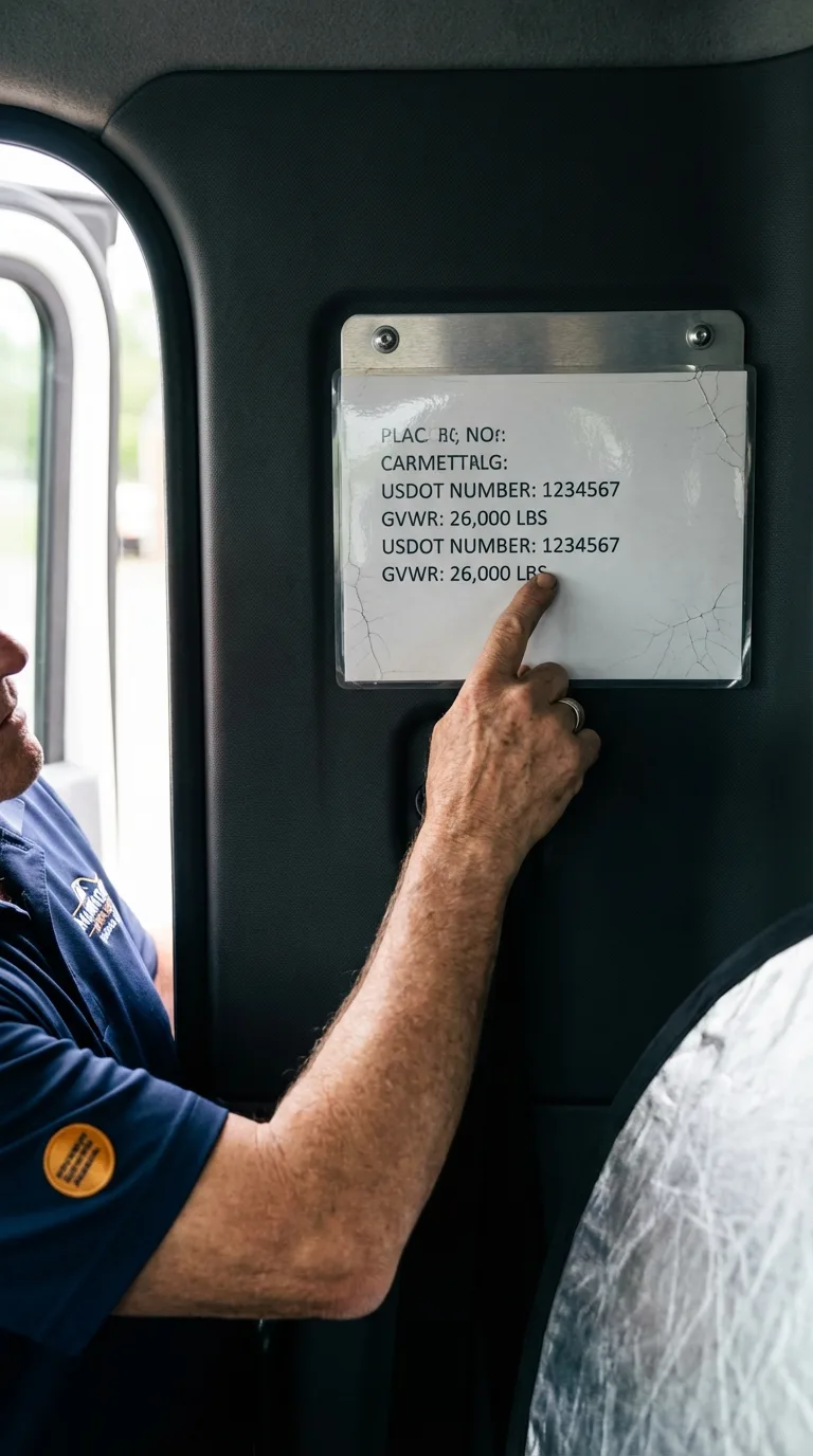 USDOT licensing placard verification in Holtsville